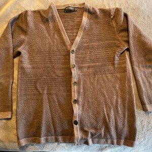 Merino wool button up cardigan sweater
